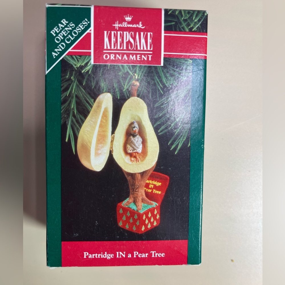 1992‎ hallmark partridge in a pear tree ornament
